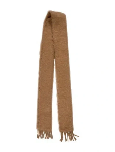 Pre-owned Loewe Mohair Scarf W/ Tags In Neutral