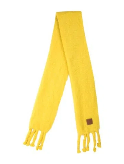 Pre-owned Loewe Mohair Scarf In Yellow
