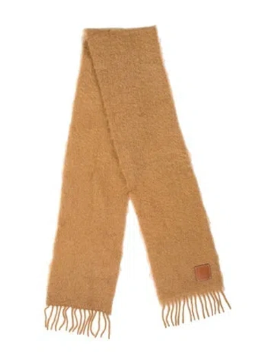 Pre-owned Loewe Mohair Shawl In Brown