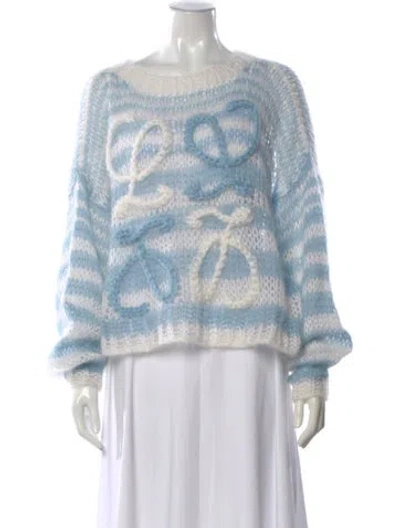 Pre-owned Loewe Mohair Striped Sweater In Multi