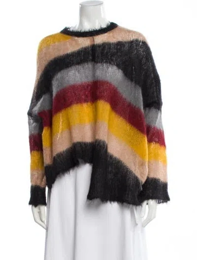 Pre-owned Loewe Mohair Striped Top In Multi
