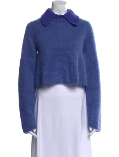 Pre-owned Loewe Mohair Sweater In Blue
