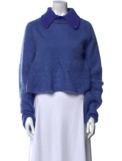 Pre-owned Loewe Mohair Sweater In Blue
