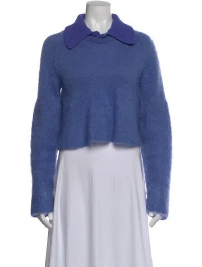 Pre-owned Loewe Mohair Sweater In Blue