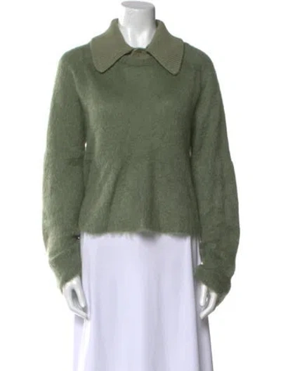 Pre-owned Loewe Mohair Sweater In Green