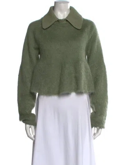 Pre-owned Loewe Mohair Sweater In Green