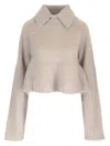 Loewe Mohair Sweater Knitwear Grey In Gray