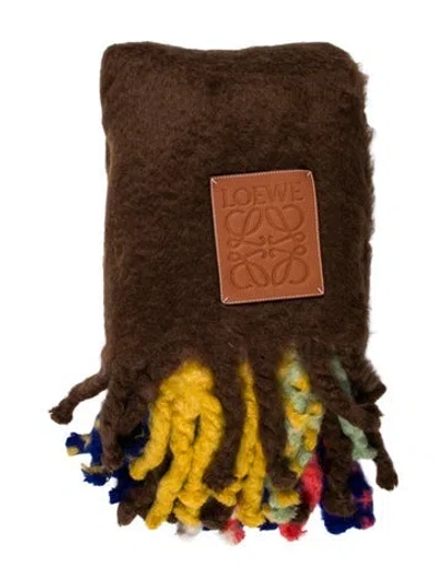 Pre-owned Loewe Mohair Throw Blanket