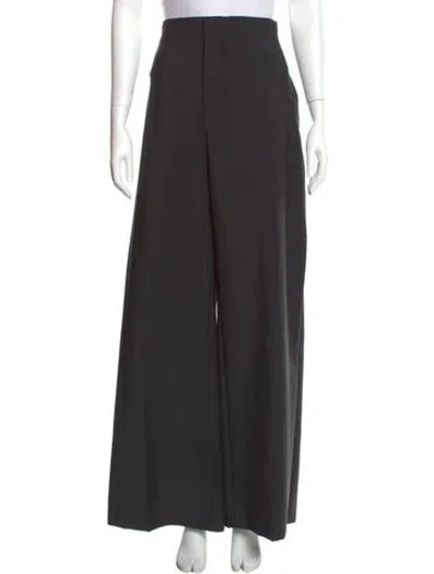Pre-owned Loewe Mohair Wide Leg Pants W/ Tags In Black
