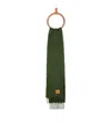 Loewe Mohair-wool Anagram Scarf In Green