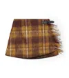 Loewe Mohair-wool Buckled Mini Skirt In Animal Print