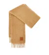 Loewe Mohair-wool Scarf In Brown