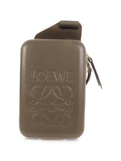 Loewe Molded Sling Shoulder Bag In Brown