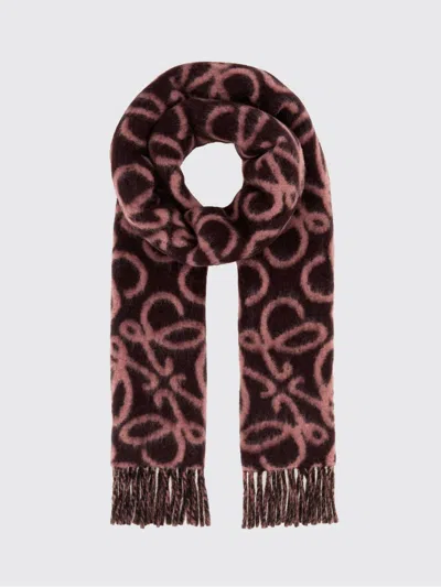 Loewe Monogram Alpaca And Wool-blend Scarf With Fringed Hem In Multi