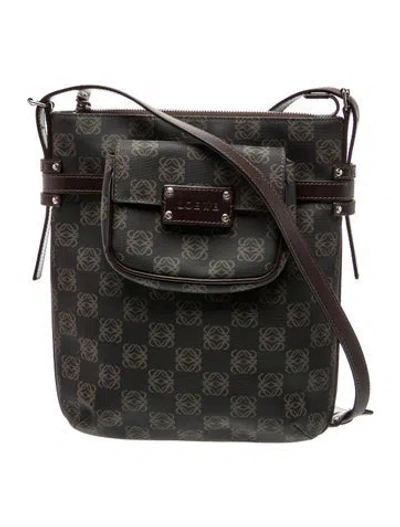 Pre-owned Loewe Monogram Anagram In Brown