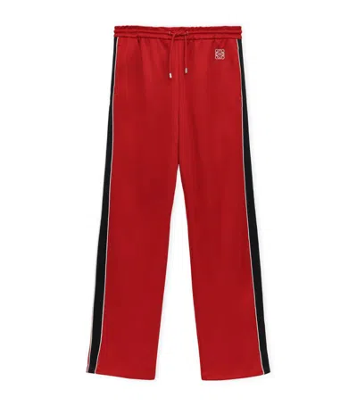 Loewe Monogram Track Pants In Red