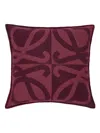 Loewe Anagram Wool And Cashmere-blend Jacquard Cushion In Burgundy