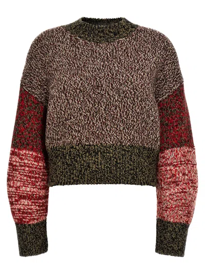 Loewe Mouliné Wool Sweater In Multicolor