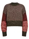 LOEWE MOULINÉ WOOL SWEATER SWEATER, CARDIGANS MULTICOLOR