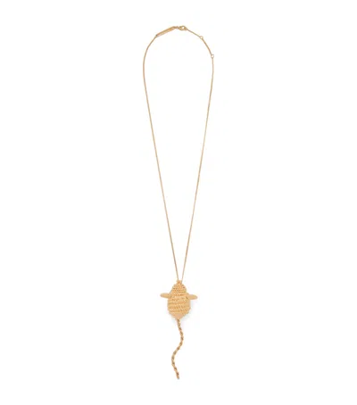LOEWE MOUSE PENDANT NECKLACE