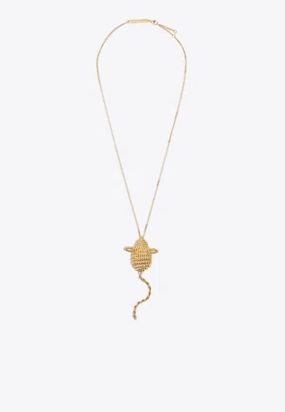 LOEWE MOUSE PENDANT NECKLACE