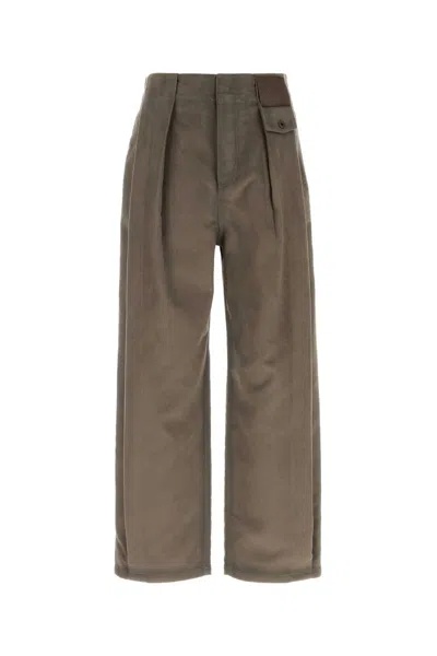 Loewe Mud Flannel Pant In Brown