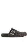 Loewe Mud Suede Ease Buckle Slippers