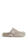 Loewe Textured Surface Slip-on Slippers In Neutral