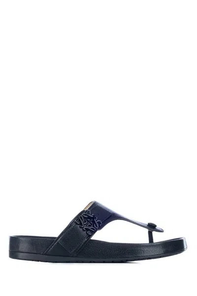 Loewe Mules In Blue