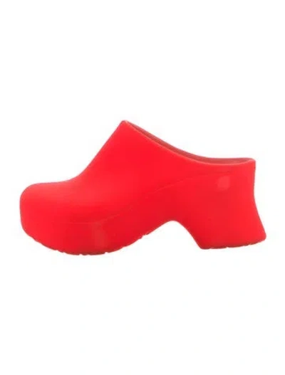 Pre-owned Loewe Mules In Orange