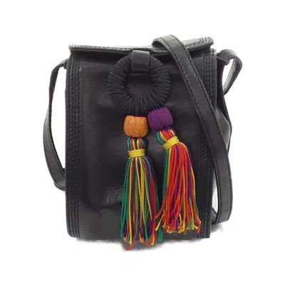 Pre-owned Loewe Multi-color Navy Leather Shoulder Bag ()