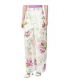 Loewe White Jeans With Floral Digital Print In White