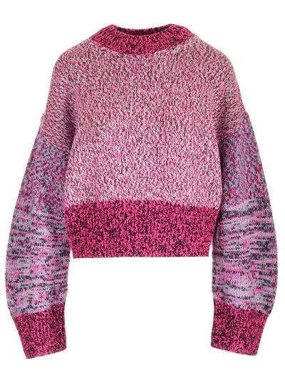 Loewe Multi-thread Mouliné Wool Sweater Knitwear White