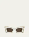 Loewe Multicolor Acetate Butterfly Sunglasses