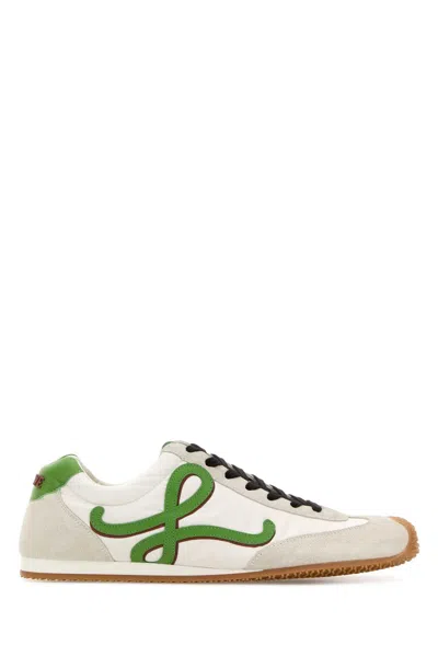 Loewe Multicolor Canvas And Suede Ballet Runner 2.0 Sneaker In Multicoloured