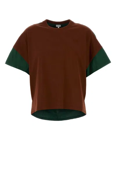 Loewe Multicolor Cotton And Silk T-shirt