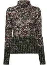Loewe Cotton Long Sleeves T-shirt In Multicolor