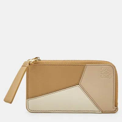 Pre-owned Loewe Multicolor Leather Puzzle Zip Card Holder
