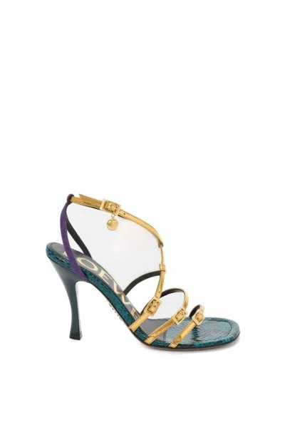 LOEWE LOEWE MULTICOLOR NEW COMIC 90 GOATSKIN SANDALS