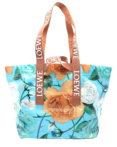 Loewe Multicolor Plastic Fold Shopper 2way Tote (authentic Pre-loved)