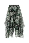 Loewe Silk Skirt In Multicolor