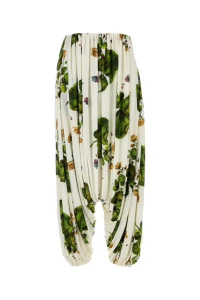 LOEWE MULTICOLOR PRINTED VISCOSE PANT