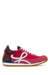 Loewe Flow Runner 2.0 Leather-trimmed Shell And Suede Sneakers In Gradientpinkwhite