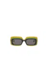 Loewe Multilayer Rectangle Sunglasses In Multicolor