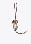 Loewe Mushroom Pendant In Leather Women In Multi