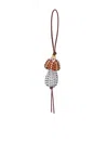 Loewe Suna Fujita Mushroom Charm In Classic Calfskin In Multi