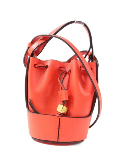 Pre-owned Loewe Nano Balloon Shoulder Bag In Red