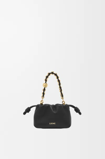 Loewe Nano Flamenco Purse In Mellow Nappa Lambskin For Woman In Black