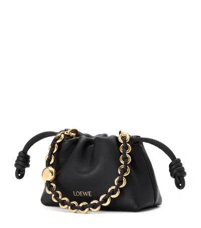 Loewe Nano Lambskin Flamenco Purse In Black