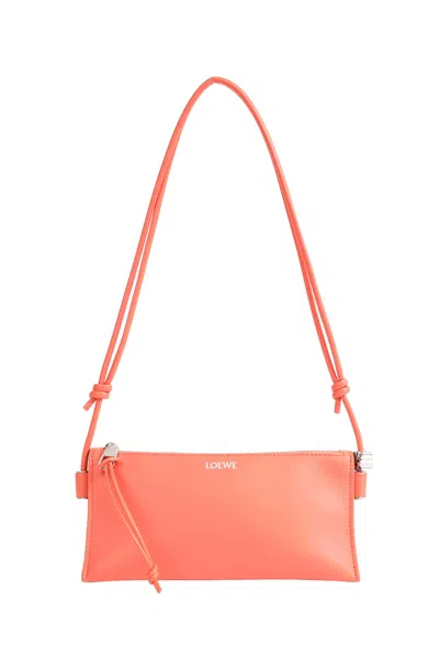 Loewe Nappa Calfskin Joya Pouch In Orange